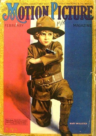 MOTION PICTURE magazine side cover Issue 85 February 1918