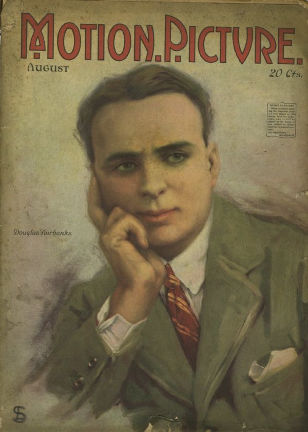 MOTION PICTURE magazine side cover Issue 91 August 1918