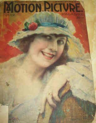 MOTION PICTURE magazine side cover Issue 102 July 1919