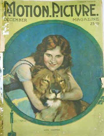 MOTION PICTURE magazine cover Issue 118 December 1920