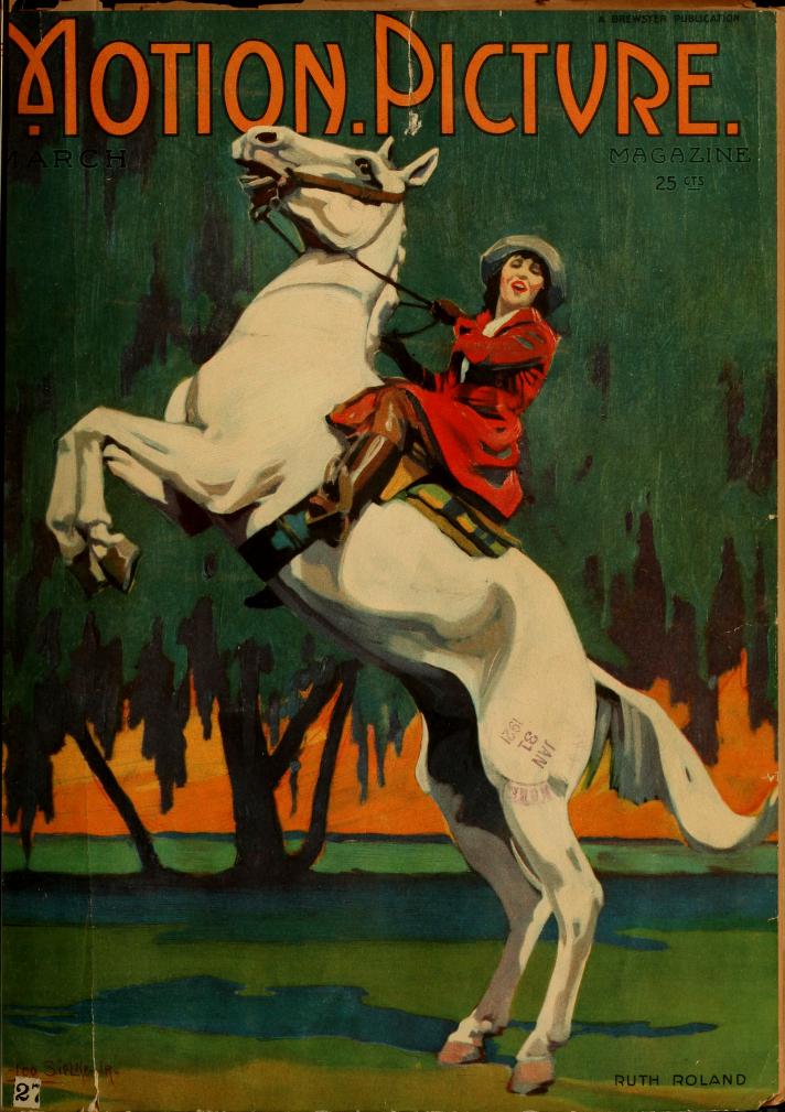 MOTION PICTURE magazine side cover Issue 121 March 1921
