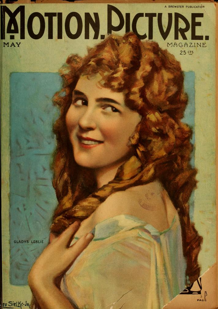 MOTION PICTURE magazine side cover Issue 123 May 1921