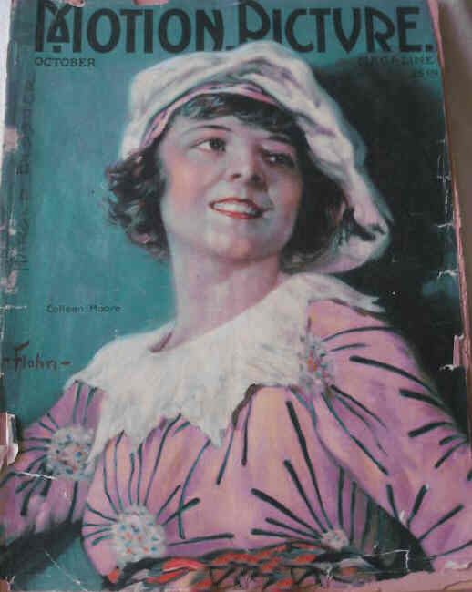 MOTION PICTURE magazine side cover Issue 128 October 1921