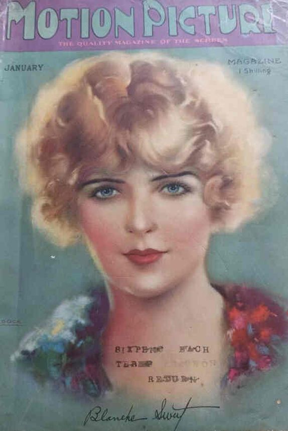 MOTION PICTURE magazine side cover Issue 167 January 1925