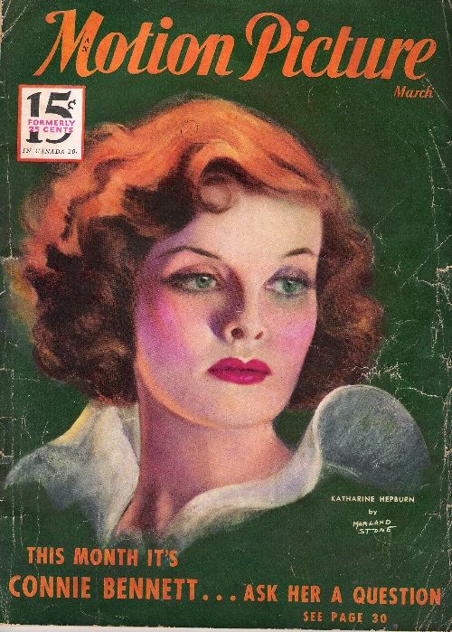 MOTION PICTURE magazine side cover Issue 265 March 1933