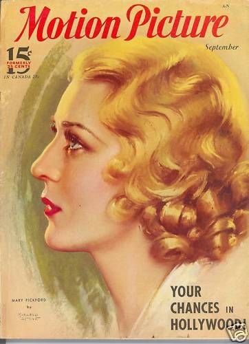 MOTION PICTURE magazine side cover Issue 271 September 1933