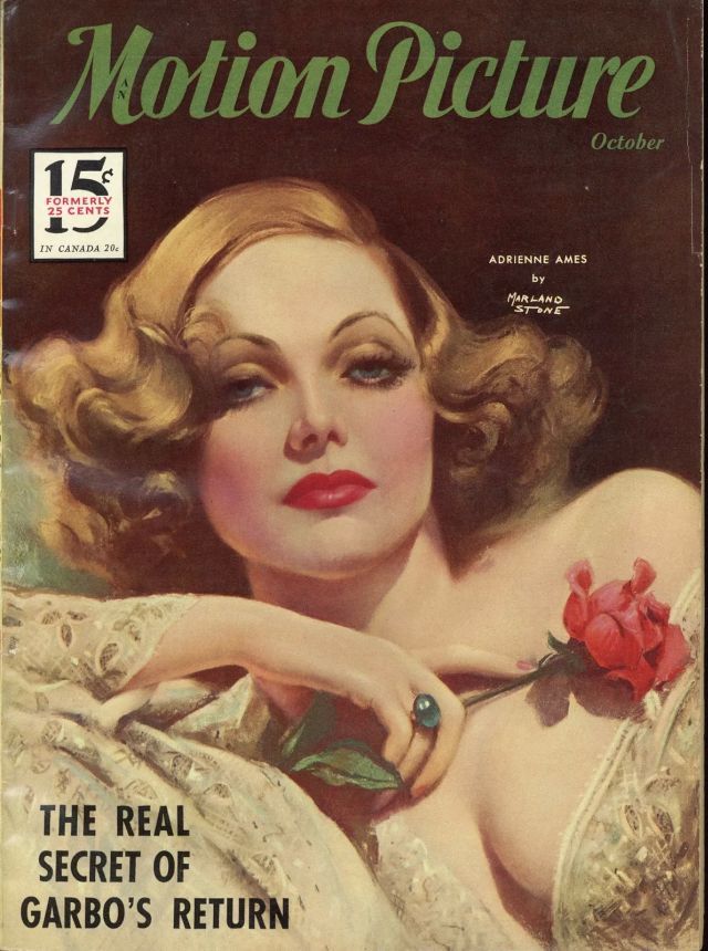 MOTION PICTURE magazine side cover Issue 272 October 1933