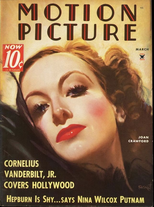 MOTION PICTURE magazine side cover Issue 289 March 1935