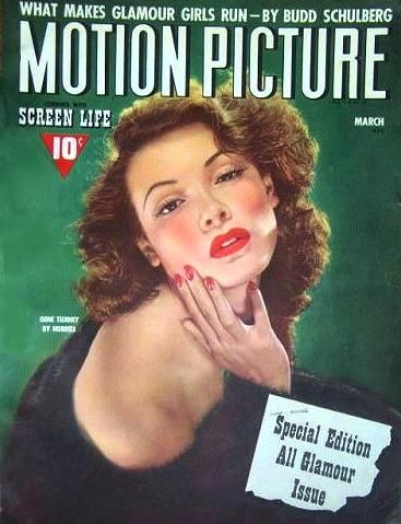 MOTION PICTURE magazine side cover Issue 373 March 1942