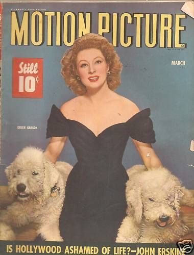MOTION PICTURE magazine side cover Issue 385 March 1943