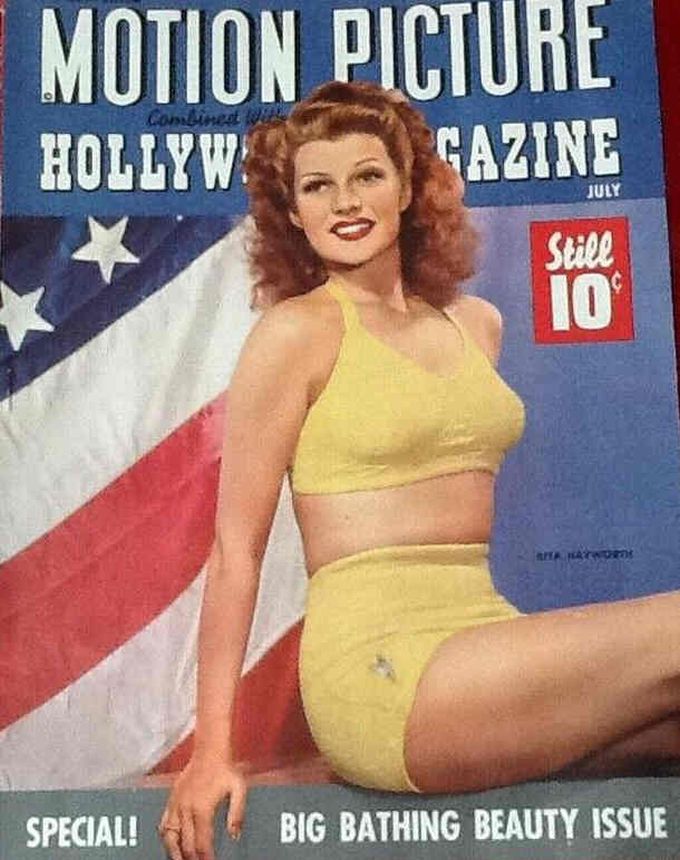 MOTION PICTURE magazine side cover Issue 389 July 1943