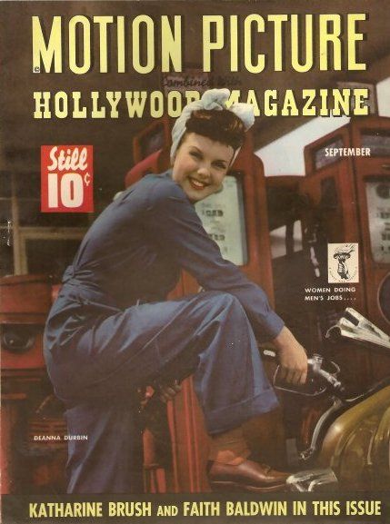 MOTION PICTURE magazine side cover Issue 391 September 1943