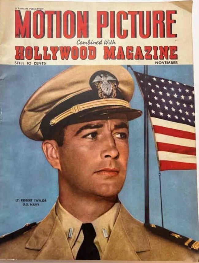 MOTION PICTURE magazine side cover Issue 393 November 1943