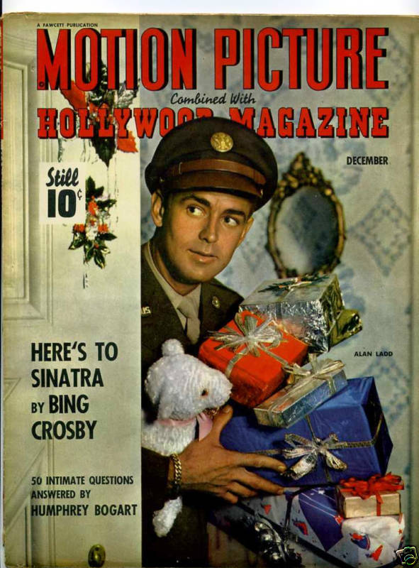 MOTION PICTURE magazine side cover Issue 394 December 1943
