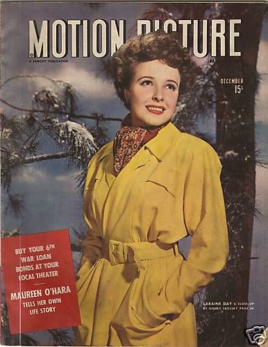 MOTION PICTURE magazine side cover Issue 406 December 1944
