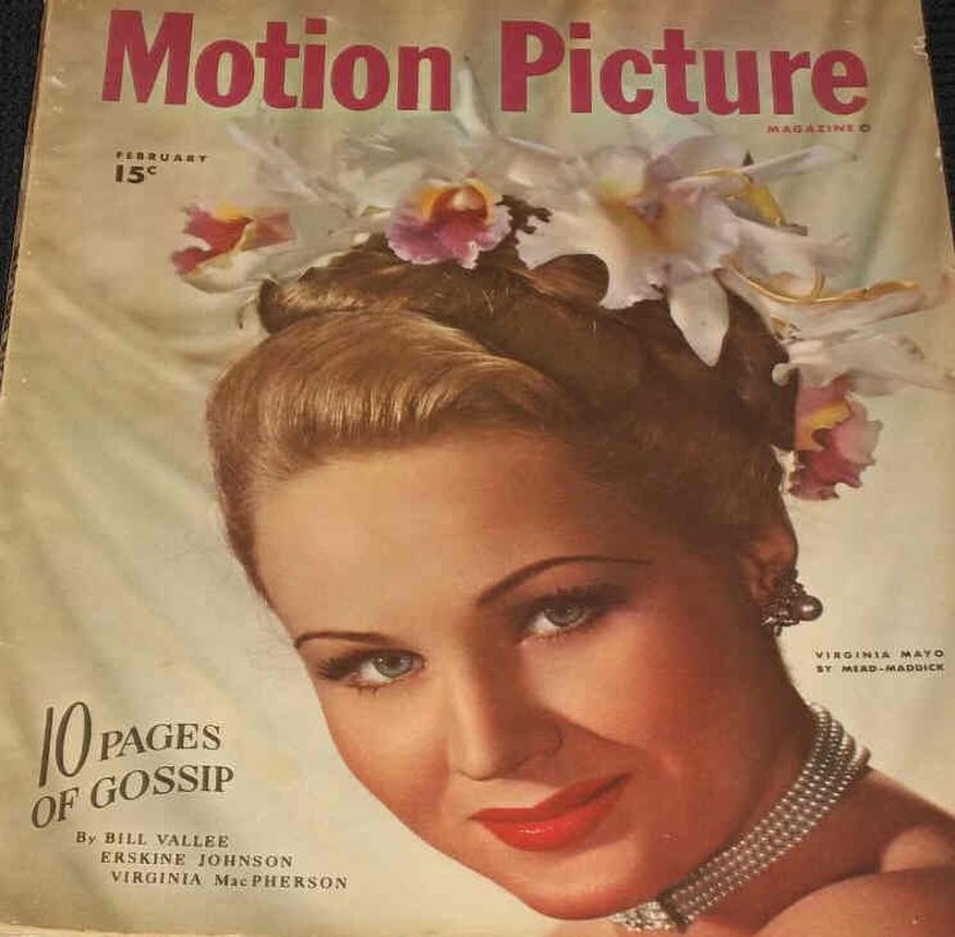 MOTION PICTURE magazine side cover Issue 432 February 1947