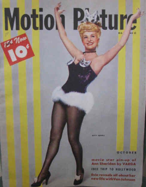 MOTION PICTURE magazine side cover Issue 440 October 1947