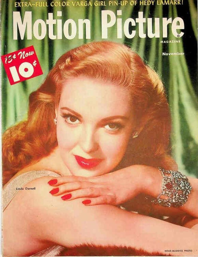 MOTION PICTURE magazine side cover Issue 441 November 1947