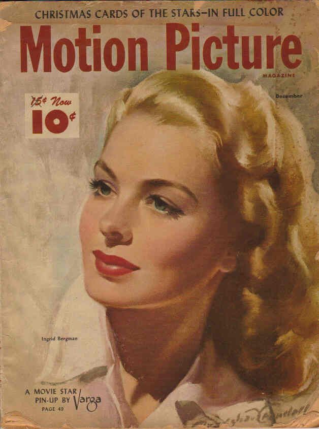 MOTION PICTURE magazine side cover Issue 442 December 1947