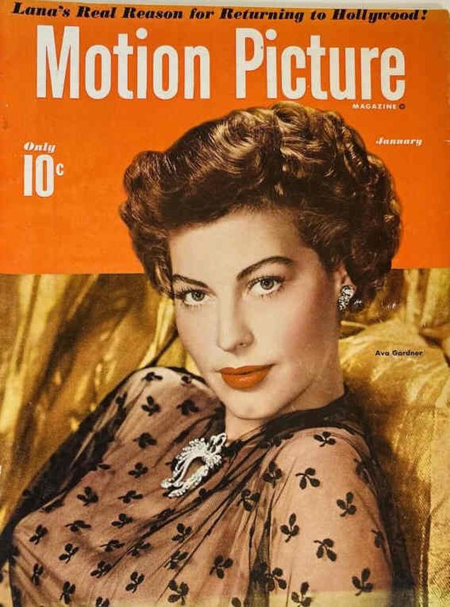 MOTION PICTURE magazine side cover Issue 467 January 1950