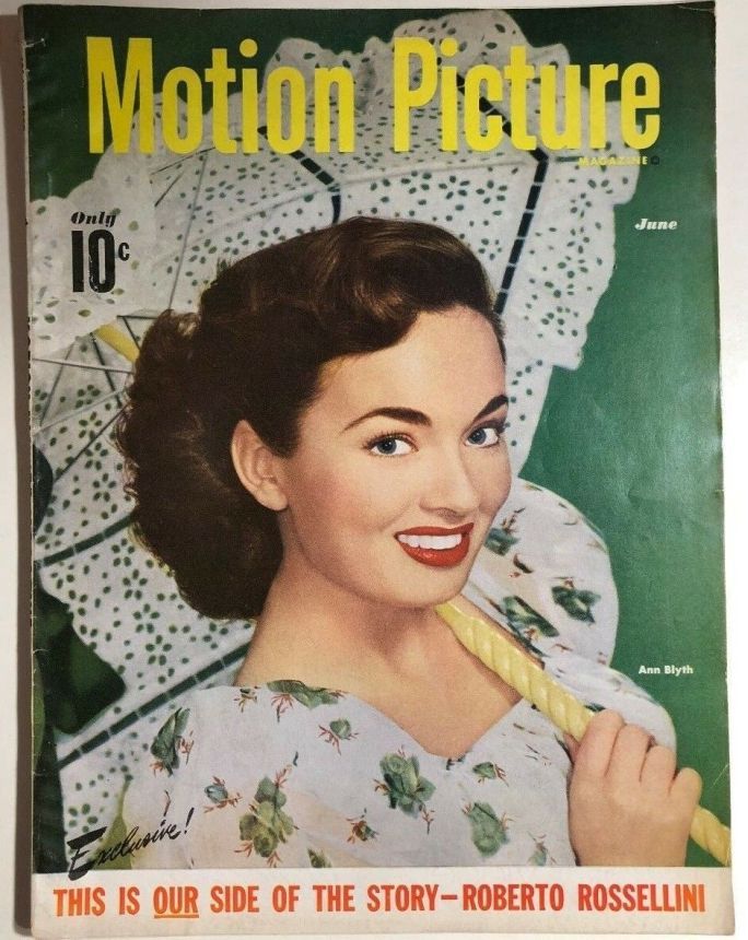 MOTION PICTURE magazine side cover Issue 472 June 1950