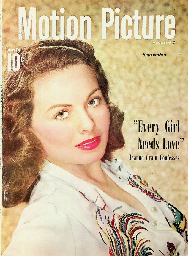 MOTION PICTURE magazine side cover Issue 475 September 1950