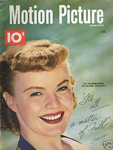 MOTION PICTURE magazine side cover Issue 485 July 1951