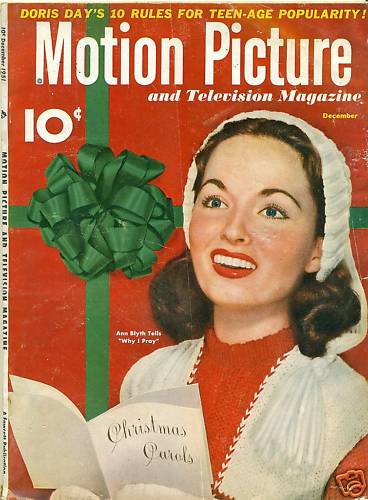 MOTION PICTURE magazine side cover Issue 490 December 1951
