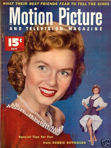 MOTION PICTURE magazine side cover Issue 506 April 1953