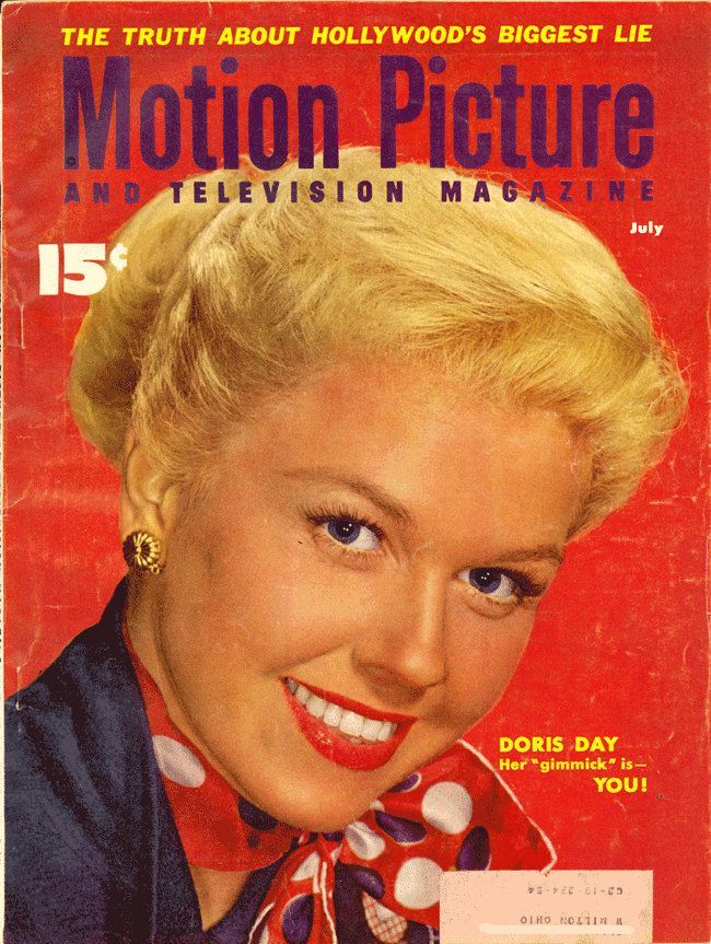 MOTION PICTURE magazine side cover Issue 509 July 1953