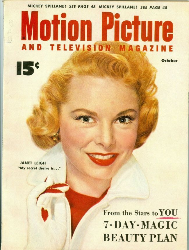 MOTION PICTURE magazine side cover Issue 512 October 1953
