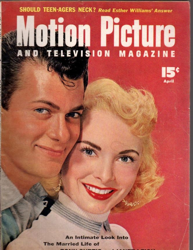 MOTION PICTURE magazine side cover Issue 518 April 1954