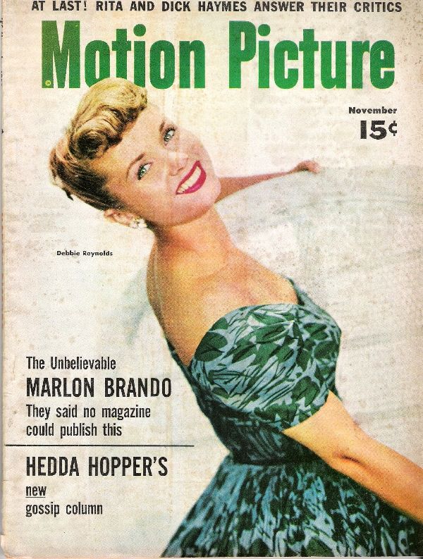 MOTION PICTURE magazine side cover Issue 520 June 1954