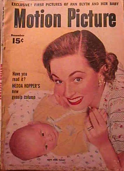 MOTION PICTURE magazine side cover Issue 526 December 1954