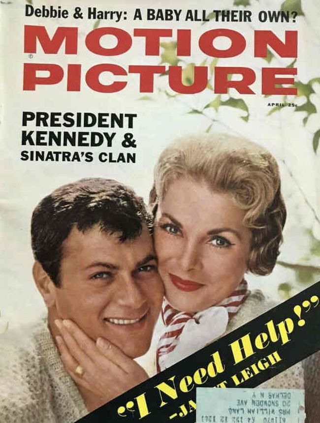 MOTION PICTURE magazine side cover Issue 602 April 1961