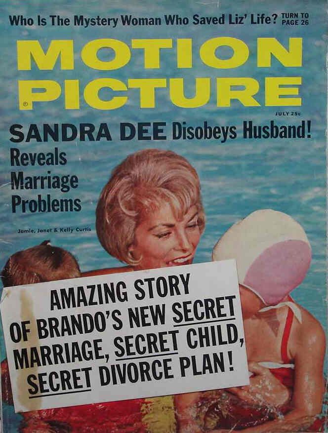 MOTION PICTURE magazine side cover Issue 605 July 1961