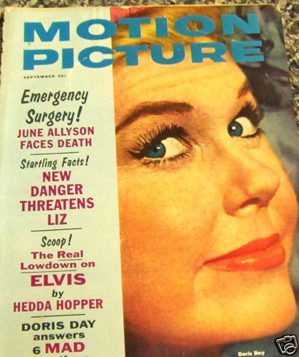 MOTION PICTURE magazine side cover Issue 607 September 1961