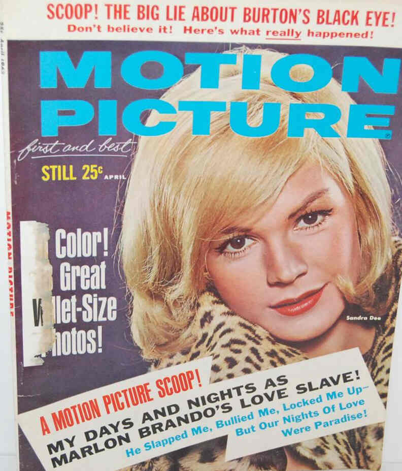 MOTION PICTURE magazine side cover Issue 626 April 1963