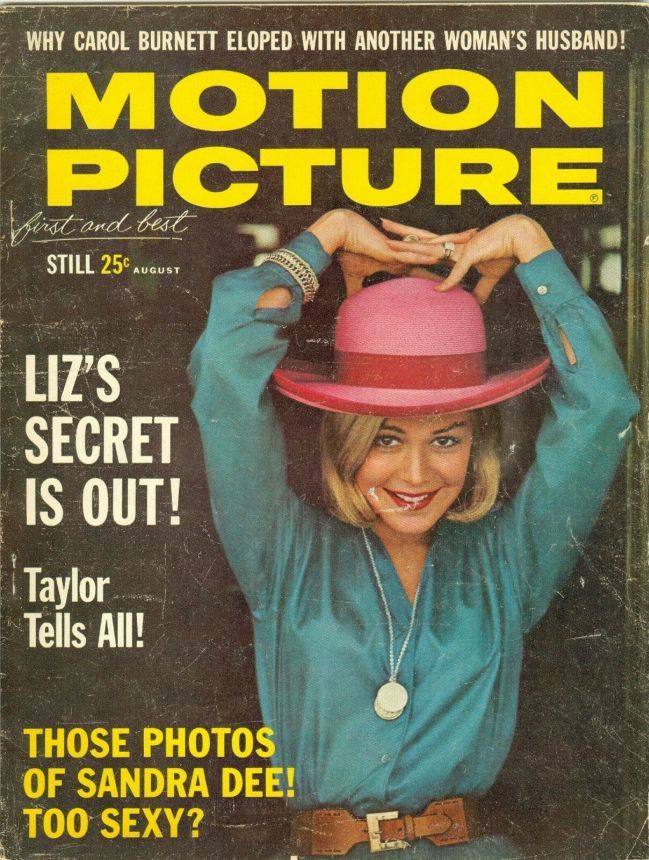 MOTION PICTURE magazine side cover Issue 630 August 1963
