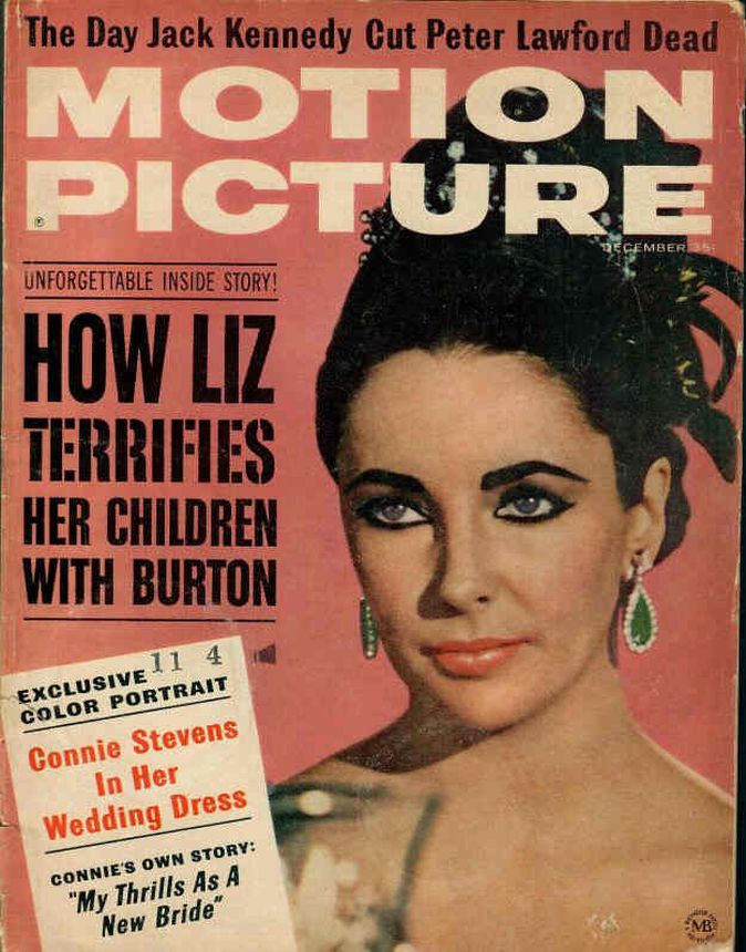 MOTION PICTURE magazine side cover Issue 634 December 1963