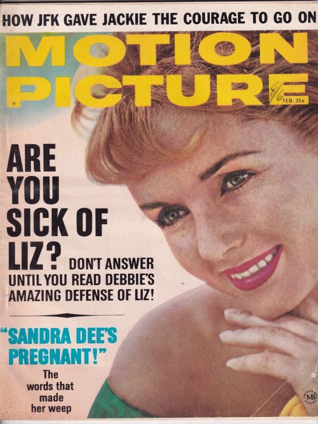 MOTION PICTURE magazine side cover Issue 636 February 1964