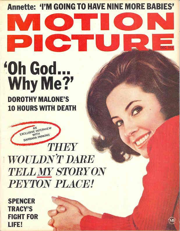 MOTION PICTURE magazine side cover Issue 658 December 1965