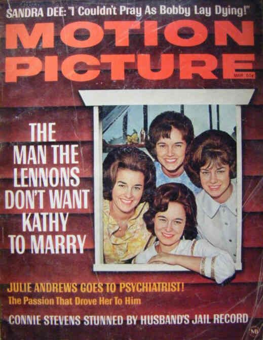 MOTION PICTURE magazine side cover Issue 661 March 1966