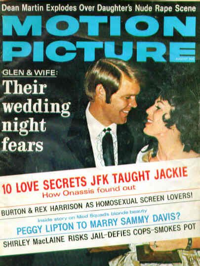 MOTION PICTURE magazine side cover Issue 702 August 1969
