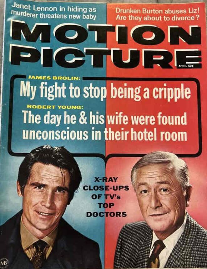 MOTION PICTURE magazine side cover Issue 710 April 1970