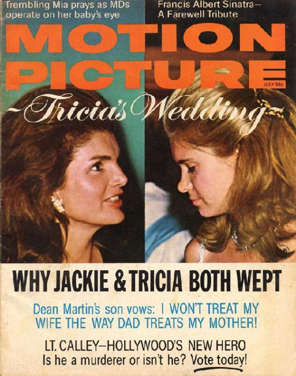 MOTION PICTURE magazine side cover Issue 725 July 1971