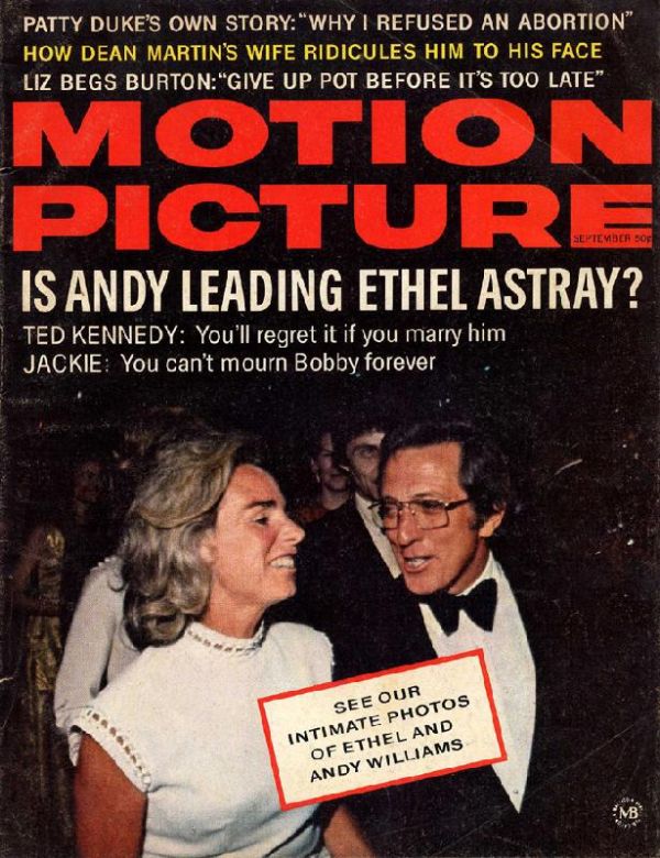 MOTION PICTURE magazine side cover Issue 727 September 1971
