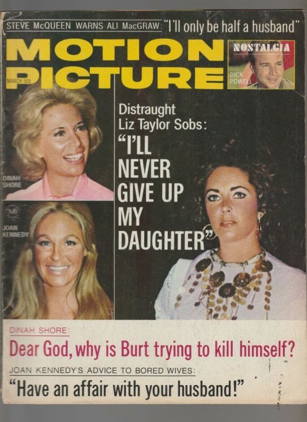 MOTION PICTURE magazine side cover Issue 745 March 1973