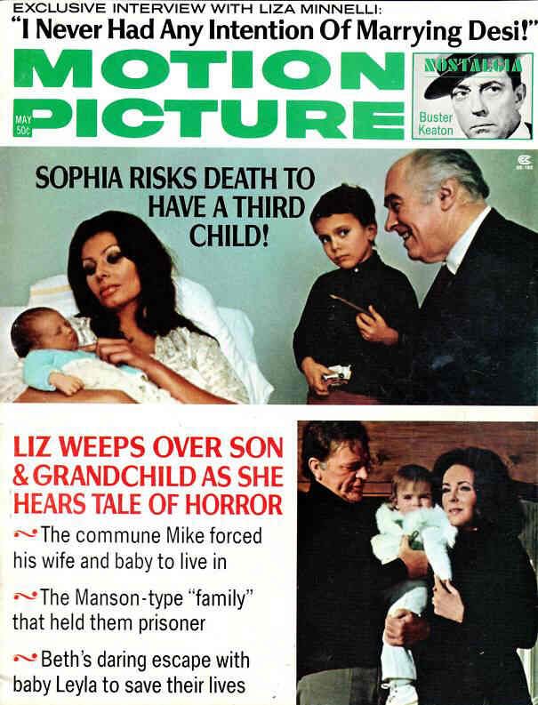 MOTION PICTURE magazine side cover Issue 747 May 1973