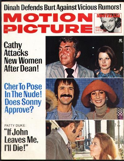 MOTION PICTURE magazine side cover Issue 748 June 1973